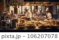 おしゃれなレストランのキッチン風景 106207078