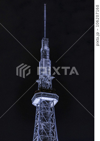 ライトアップされた中部電力MIRAI TAWER ライトアップされた中部電力MIRAI TAWER 106207168