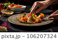 おしゃれな料理の盛り付け 106207324