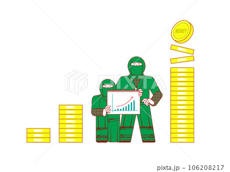 長期投資を説明する忍者 106208217