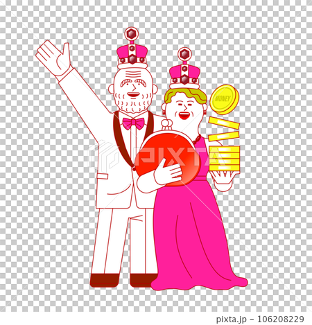 Dressed up smiling senior men and women Dressed up smiling senior men and women 106208229