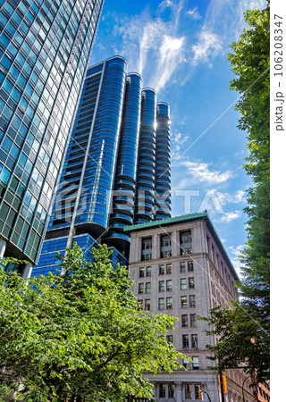 Architectural ensemble of historic and modern buildings in Vancouver, Canada Architectural ensemble of historic and modern buildings in Vancouver, Canada 106208347