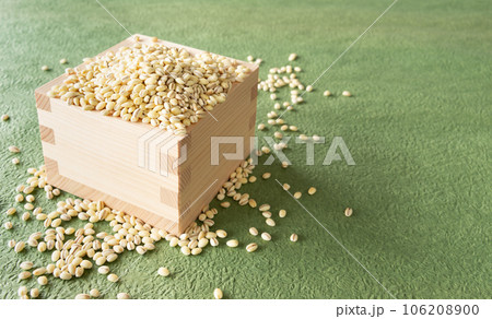 枡に入ったもち麦 枡に入ったもち麦 106208900