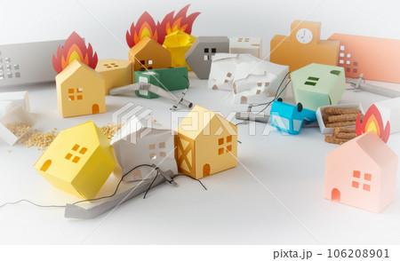火事　耐火　火災保険　防火 106208901