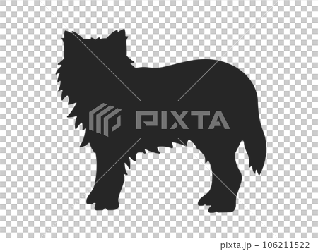 illustration of wolf silhouette illustration of wolf silhouette 106211522