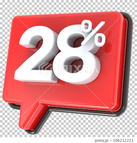 red plastic sale on white background red plastic sale on white background 106212221