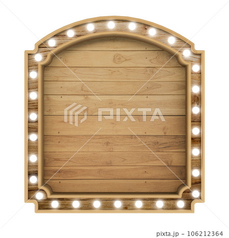 wooden signboard isolated on white 106212364