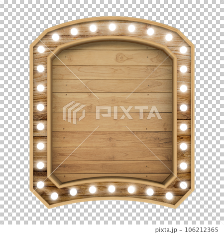 vector wooden signboard isolated on white 106212365