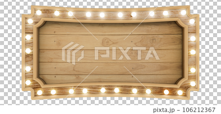 wooden frame on white background 106212367