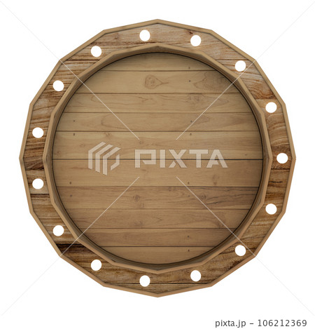 wooden signboard isolated on white 106212369