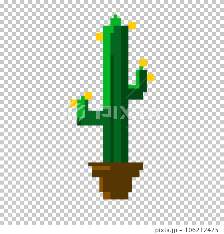 cactus pixel art 106212425