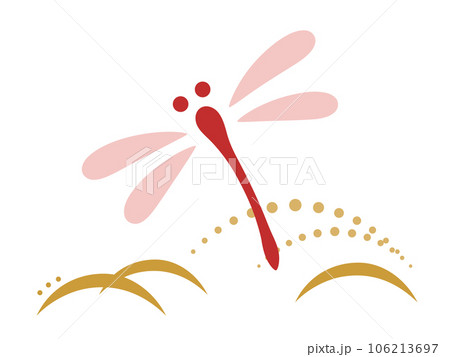 和風のトンボのイラスト 106213697