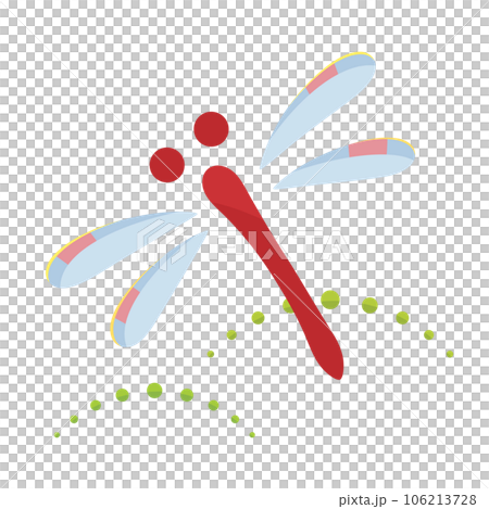 和風のトンボのイラスト 106213728
