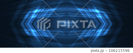 Abstract blue futuristic technology background concept high-speed movement with dynamic motion blue hi tech digital arrows and rhomb. Abstract blue futuristic technology background concept high-speed movement with dynamic motion blue hi tech digital arrows and rhomb. 106215596