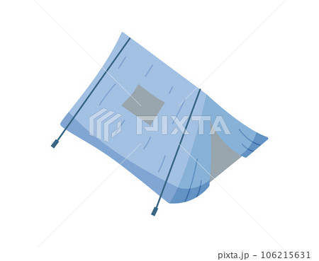 Tourist tent for hiking and camping. Tent icon doodle vector illustration isolated on white. Tourist tent for hiking and camping. Tent icon doodle vector illustration isolated on white. 106215631