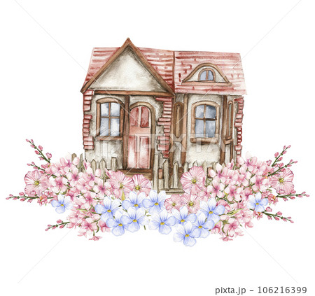 art, border, botanical, butterfly, cartoon, clover, coloured, composition, cover, delicate, doodle, dragonfly, drawing, drawn, ecology, elegance, element, endless, fairy blooming, fantasy, flying, fol 106216399