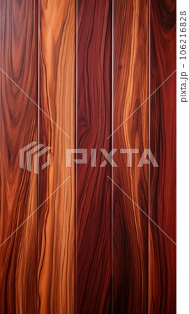 Intense red polished wood that conveys the inner beauty of nature.  106216828