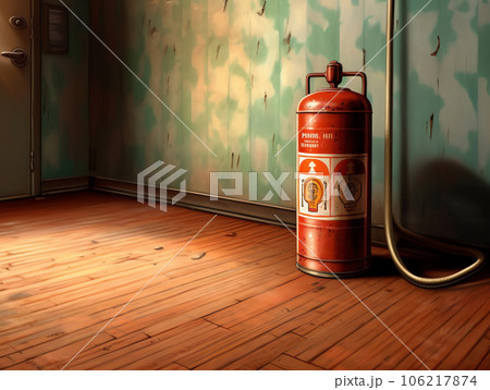 Isolated fire extinguisher 106217874