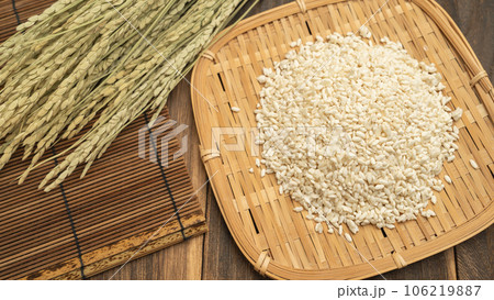 米麹と稲穂 106219887