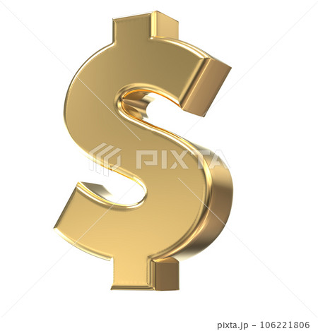 dollar number icon gold 106221806