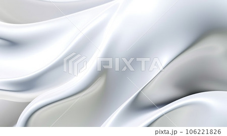 The close up of a glossy metal surface in white color with a soft focus. Exuberant 3D illustration. The close up of a glossy metal surface in white color with a soft focus. Exuberant 3D illustration. 106221826
