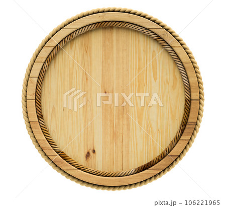 wooden barrel isolated on white 106221965