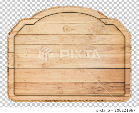 wooden signboard isolated on white background 106221967