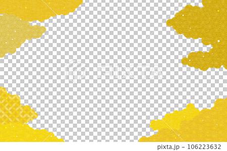 Japanese style background with copy space, Japanese pattern clouds 106223632