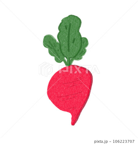 Red radish drawingのイラスト素材 [106223707] - PIXTA