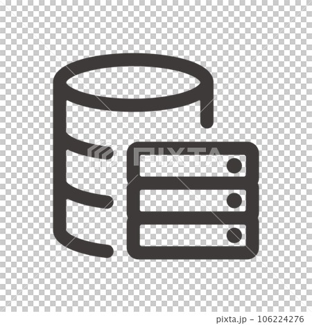 非常適合產品設計、應用程序開發和編程！簡單易用的數據庫服務器圖標1 106224276