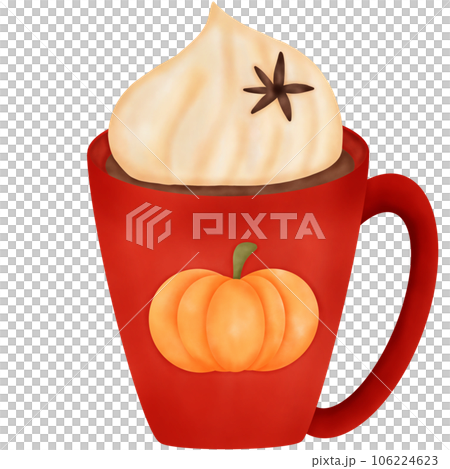 Watercolor Autumn Drinks 106224623