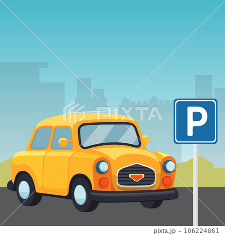 Taxi car icon illustrations isolated on the colored background 106224861