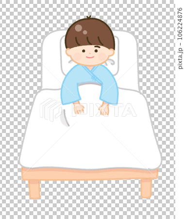 孩子住院男孩微笑 106224876