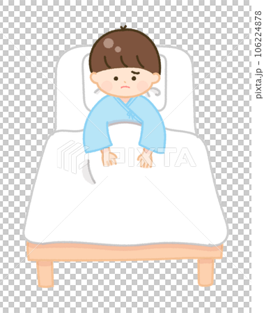 孩子住院男孩傷心 106224878