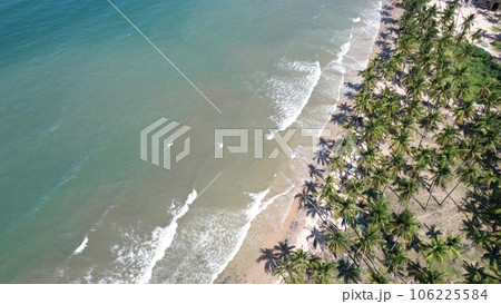 Aerial view of Swimming pool and the beach in the Phan Thiet resort, Binh Thuan Province, Viet Nam 106225584