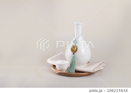Traditional holiday gift props concept photo 106225638