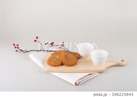 Traditional holiday gift props concept photo Traditional holiday gift props concept photo 106225643