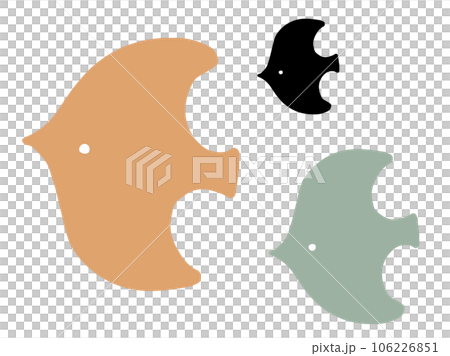 Scandinavian style cute bird set / handwritten illustration material 106226851