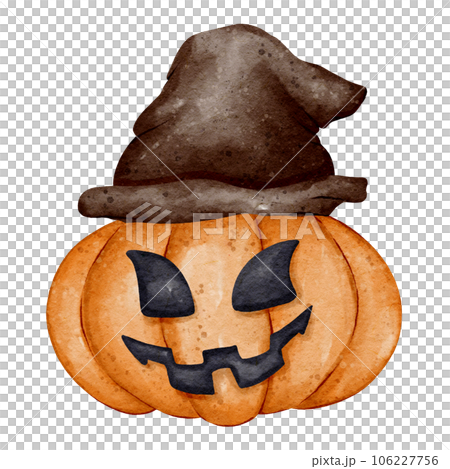 Halloween Illustration Set. realistic watercolor style painting. 106227756