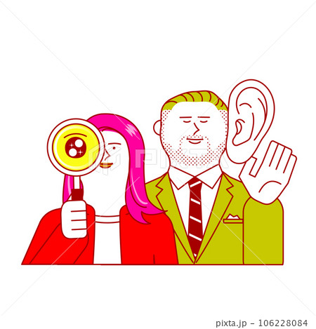 知識を深める男女 知識を深める男女 106228084