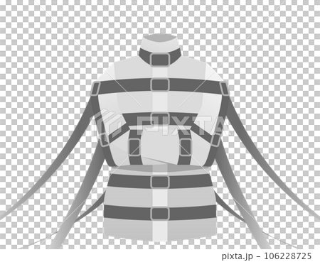 拘束衣のイラスト	 106228725