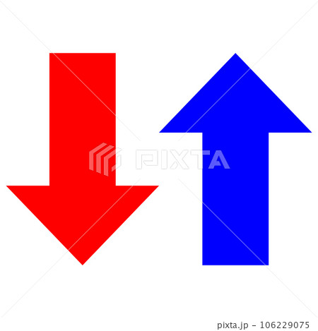 昇降する矢印 昇降する矢印 106229075