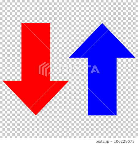 昇降する矢印 昇降する矢印 106229075