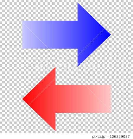 left and right bidirectional gradient arrow 106229087