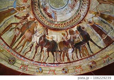 トラキア人の墳墓・天井画、ブルガリア・カザンラク 106229239