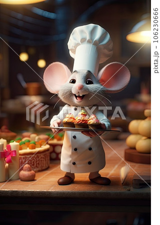 white mouse chief cooking white mouse chief cooking 106230666