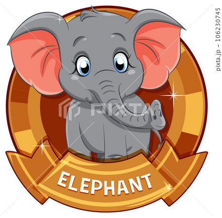 Baby Elephant Cartoon Character Baby Elephant Cartoon Character 106230745