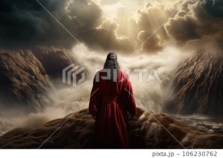 Moses parting red sea Moses parting red sea 106230762