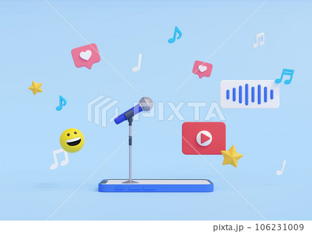 3DCG｜スマホで歌ってみたのライブ配信をするYouTuber・VTuber 106231009