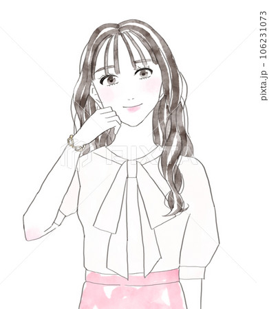 女子アナファッションな女性 女子アナファッションな女性 106231073